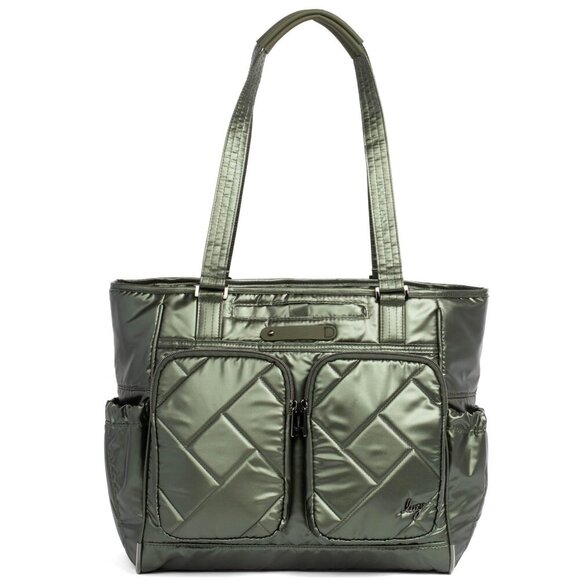 LUG Trotter Tote Bag / Shoulder Bag / Diaper Bag - Metallic Olive